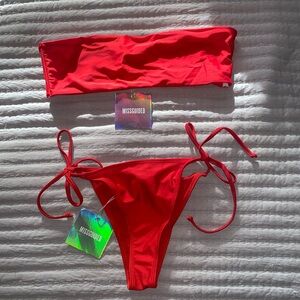 NWT Red Missguided Bikini